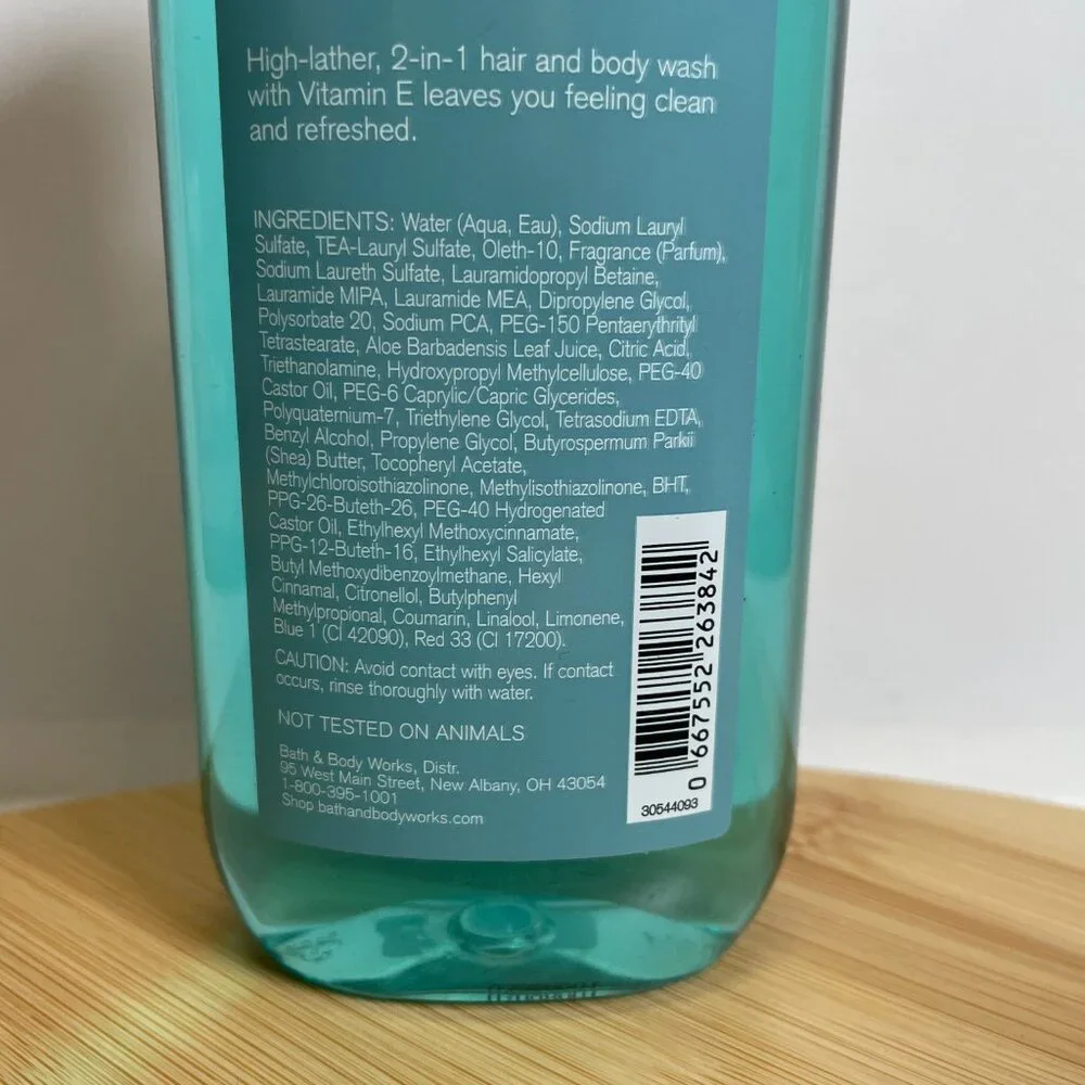 Bath & Body Works Whitewater Rush 2-in-1 Hair & Body Wash 10 oz Mens Collection